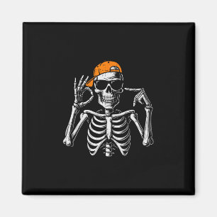 67 Meme Trendiger Skelett Halloween Lustig Six Sev Magnet