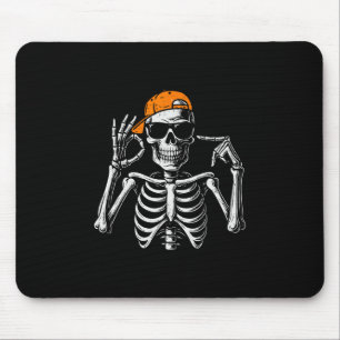 67 Meme Trendiger Skelett Halloween Lustig Six Sev Mousepad
