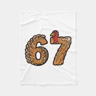 67 Meme Truthahn Lustiger Erntedankfest 6 7 Jungen Fleecedecke