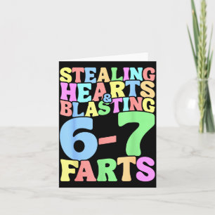 67 Meme Valentinstag Sechs Sieben 6-7 Lustig Stehl Karte