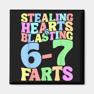 67 Meme Valentinstag Six Seven 6-7 Lustig Diebisch Magnet