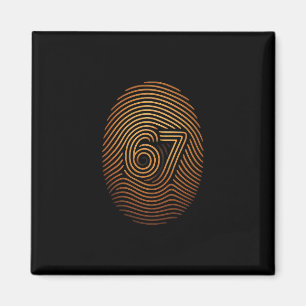 67 Meme versteckter Fingerabdruck Gen Z Alpha 6 7  Magnet