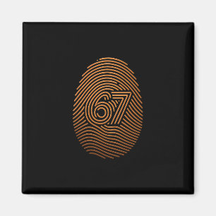 67 Meme versteckter Fingerabdruck Gen Z Alpha 6 7  Magnet