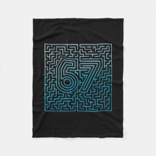 67 Meme Verstecktes Labyrinth Gen Z Alpha 6 7  Fleecedecke