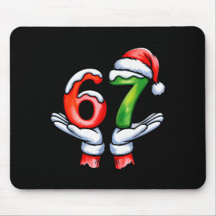 67 Meme Weihnachtsmann Hand Lustig Sechs Sieben We Mousepad