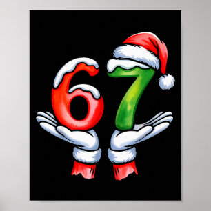 67 Meme Weihnachtsmann Hand Lustig Sechs Sieben We Poster
