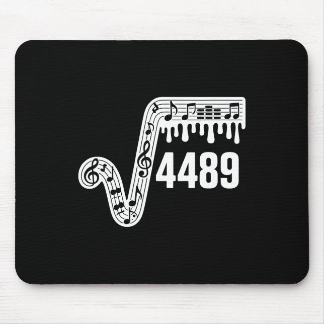 67 Music Drip Meme Square Root 4489 Slang Funny Ma Mousepad (Vorne)