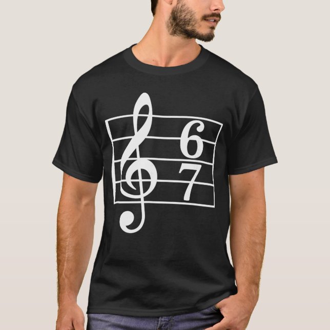 67 Music Meme Slang Musician Funny Musiceacher ret T-Shirt (Vorderseite)