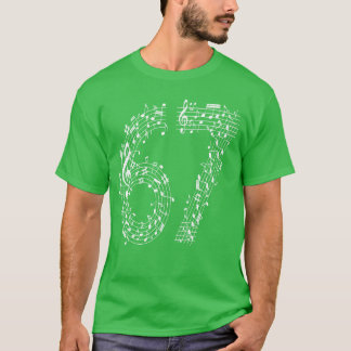 67 Musik Meme Si Seven Musiklehrer Musikerin Mädch T-Shirt