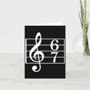 67 Musik-Meme-Slang Sechs Sieben Musiklehrer Schul Karte