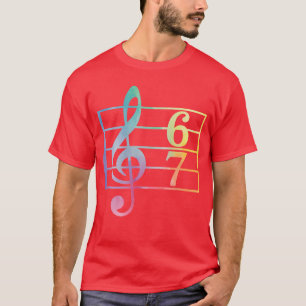 67 Musik Meme Slang Si Seven Musiceacher Lustiger T-Shirt
