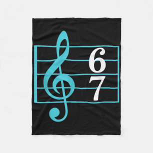 67 Musik Meme Slang Six Seven Musiklehrer Lustig  Fleecedecke