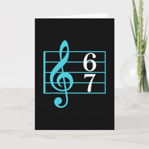67 Musik Meme Slang Six Seven Musiklehrer Lustig  Karte