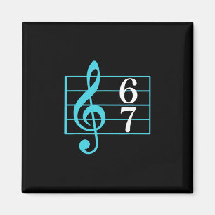 67 Musik Meme Slang Six Seven Musiklehrer Lustig Magnet
