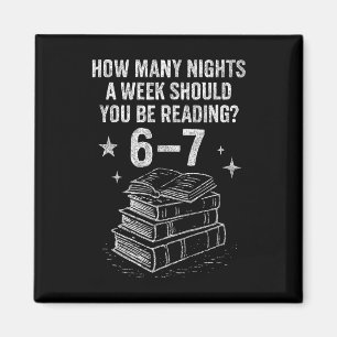 67 Nächte Lesememe für Bibliophile Englisch Magnet