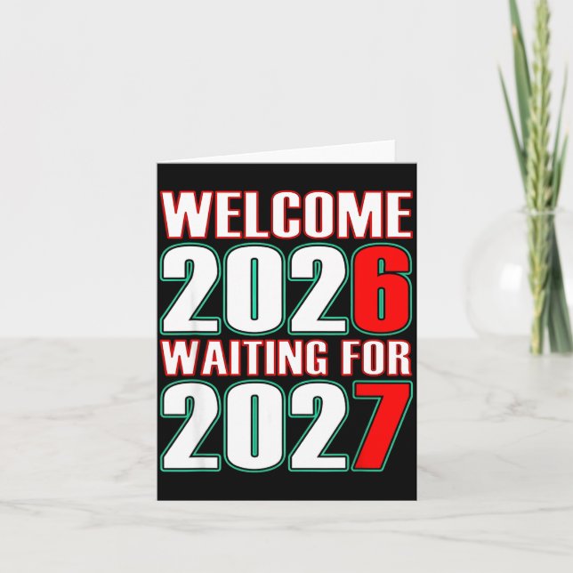 67 New Year Welcome 2026 Trendy Gen Alpha Slang  Karte (Vorderseite)
