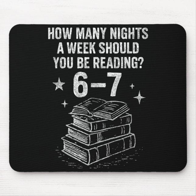 67 Nights Reading Meme For Bibliophiles Englieache Mousepad (Vorne)