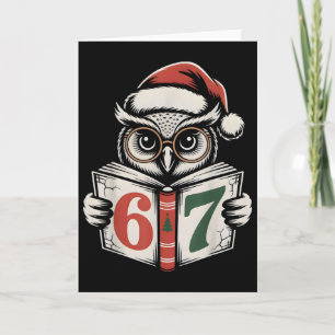 67 Nummer Eule Weihnachten Internet Meme Feiertag Karte