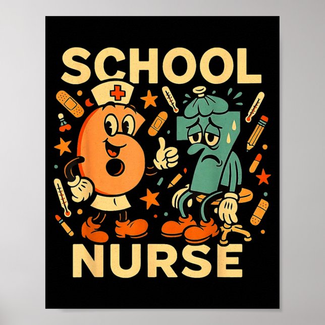 67 Nurse Medical School Smile Poster (Vorne)