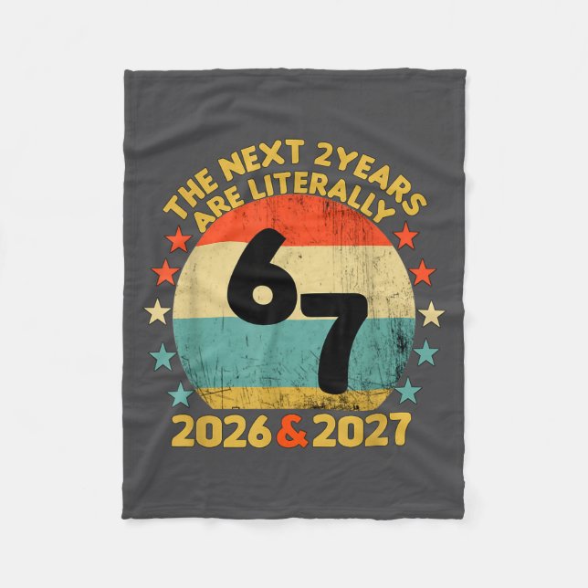 67 Nye 2026 Funny Boys Kids New Years Eve Party 6  Fleecedecke (Vorderseite)