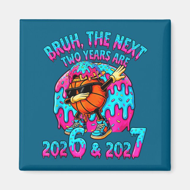 67 Nye 2026 Funny New Year's Eve Party 6 7 Meme Bo Magnet (Vorne)