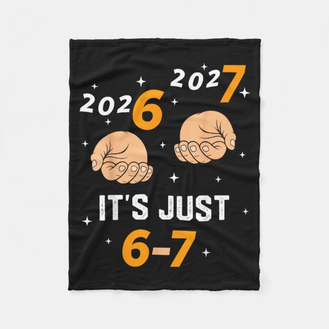 67 Nye 2026 New Years Funny 6 7 Number Six Seven M Fleecedecke (Vorderseite)
