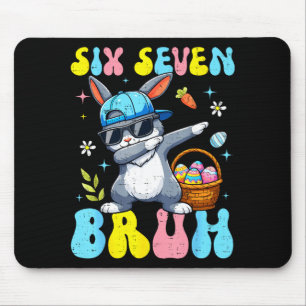 67 Ostertag Hase Six Seven Bruh Dabbing Häschen  Mousepad