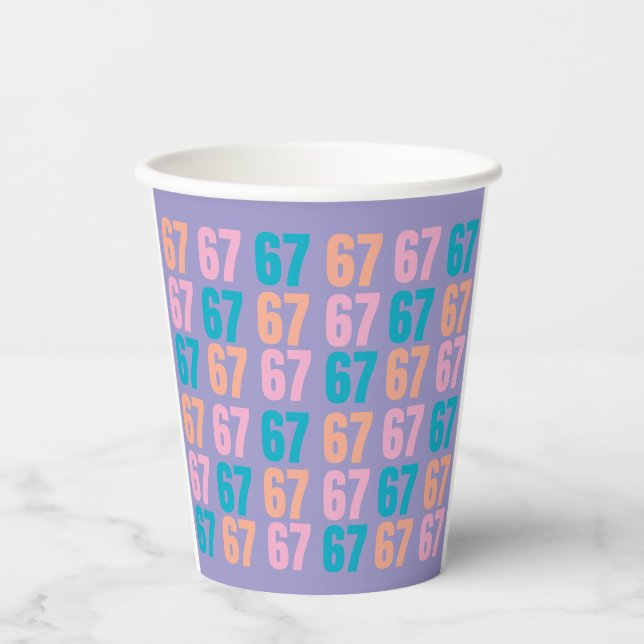 67 Paper Party Cups Pappbecher (Vorderseite)