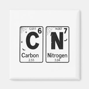 67 Periodensystem Halloween-Kostüm verrückter Wiss Magnet