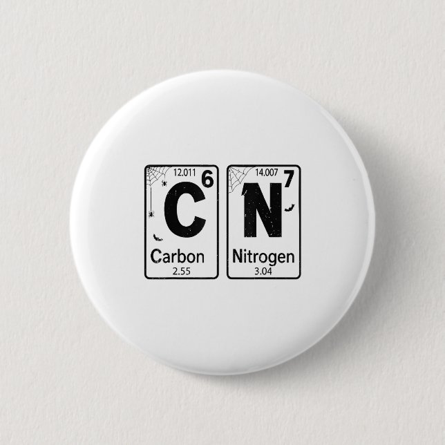 67 Periodic Table Halloween Costume Mad Scientist  Button (Vorderseite)