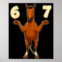 67 Pferd Lustig Gen Alpha Slang Kinder Jugendliche