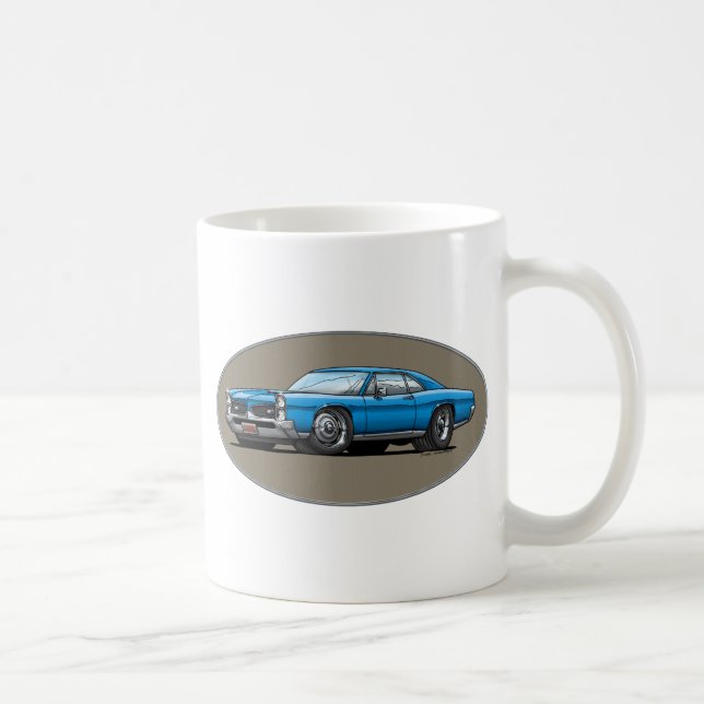 67 Pontiac GTO_blue Tasse (Rechts)