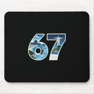 67 Rio Wahrzeichen Illustration Mousepad