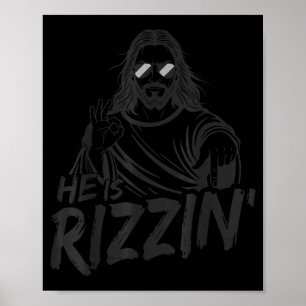 67 Rizzin Jesus für Männer Jungen Frauen Kinder Ju Poster