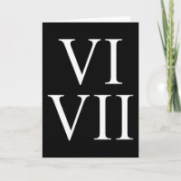 67 römische Zahlen Vi Vii Lustig Six Seven Meme Ma