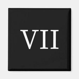 67 römische Ziffern Vii Lustig Six Seven Meme 6 7  Magnet