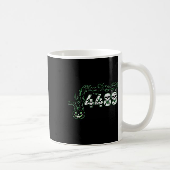 67 Root Six Seven 6 7 Meme Funny Halloween Pumpkin Kaffeetasse (Rechts)