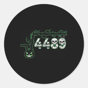 67 Root Six Seven 6 7 Meme Lustiger Halloween-Kürb Runder Aufkleber
