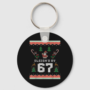67 Santa Hässliches Weihnachten Six Seven Schlüsselanhänger