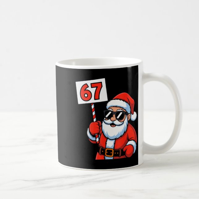 67 Santa Six Seven Christmas  Kaffeetasse (Rechts)
