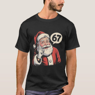 67 Santa Weihnachten Six Seven Meme T-Shirt