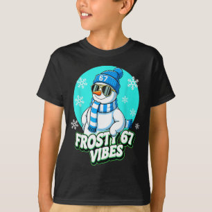 67 Schneemann-Vibes Winter Sechs Sieben Weihnachts T-Shirt
