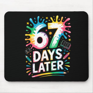 67. Schultag 67 Meme Lehrer Schüler 67 Tage Mousepad