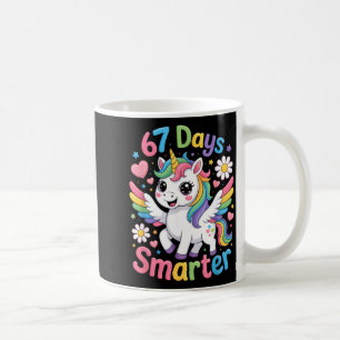67. Schultag 67 Tage schlauer Einhorn-Lehrer Kaffeetasse