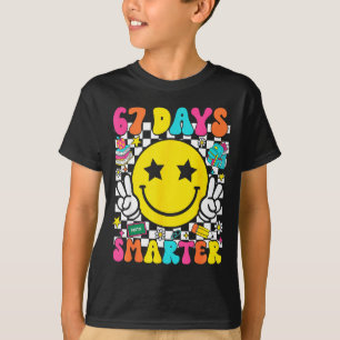 67. Schultag 67 Tage schlauer Lehrer Schüler T-Shirt