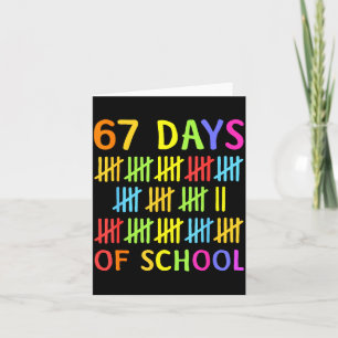 67. Schultag Lehrer Kinder 67 Mathe Zahlen 10 Karte