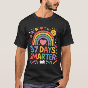 67. Schultag Meme 67 Tage schlauer Regenbogen Ki T-Shirt