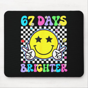 67. Schultag Shirt 67 Tage Heller Lehrer Mousepad