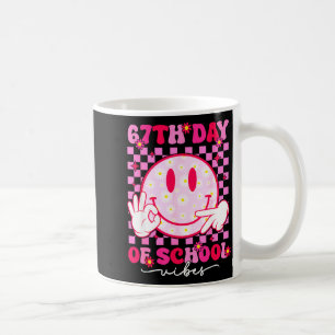 67. Schultag Vibes 67 Meme Süßes Lächeln Gesicht T Kaffeetasse