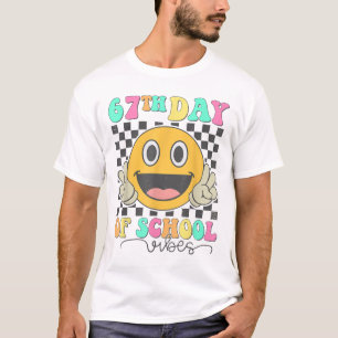 67. Schultag Vibes Cute Smile Gesicht 67 Meme T T-Shirt